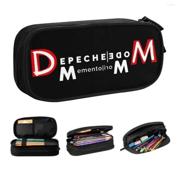 Özelleştirilmiş Depeche Serin Modu Kawaii Pencil Case Boy Büyük Kapasiteli Müzik Çantası Okul Aksesuarları