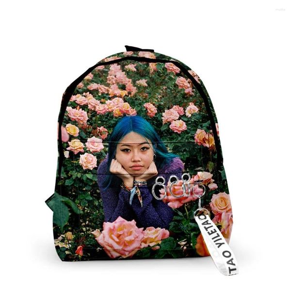 Rucksack Harajuku Beabadoobee Rucksäcke Jungen/Mädchen Pupil Schultaschen 3D -Druck Schlüsselanhänger Oxford wasserdicht niedlich klein