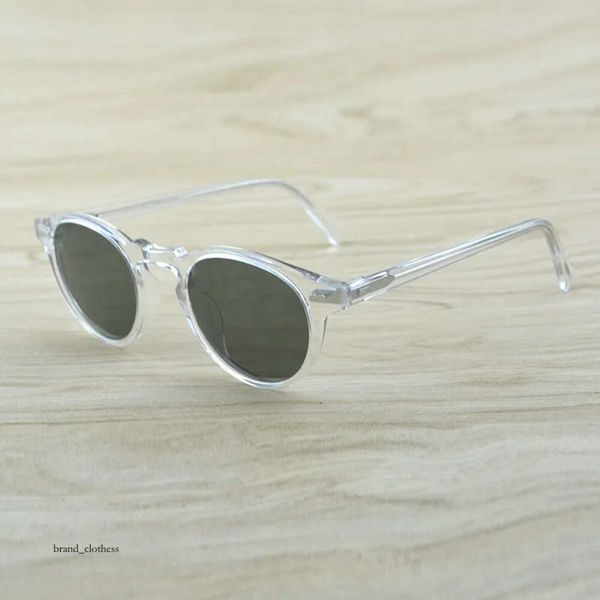 Gregory Peck Men Mulheres óculos de sol vintage Óculos de sol polarizados OV5186 Glasses de sol retro do OV OLIVER PESSOAS ÓGULOS DE SAN 565