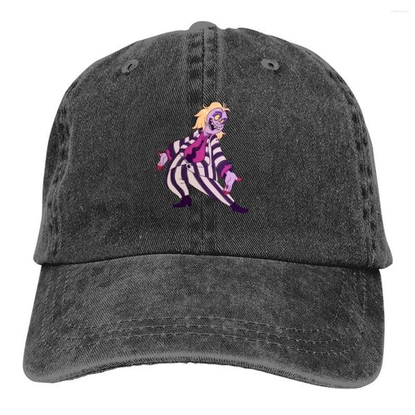 Ball Caps Summer Cap Sun Visor Cartoon Hip Hop Beetlejuice Horror Films Cappello da cowboy Cappelli