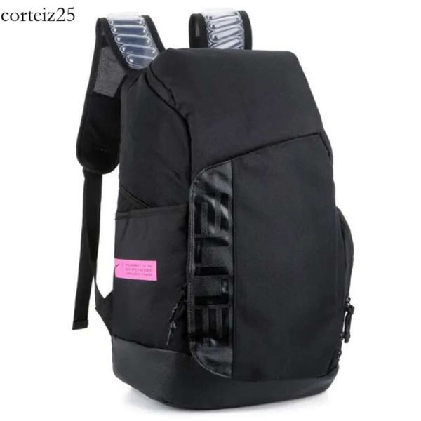 HOOPS elite Pro Almofada Aérea Esportes de Backpack Backpack Sacos de viagem multifuncionais à prova d'água Backpack de basquete de basquete para o ar livre de laptop para laptop School School Race Training 388