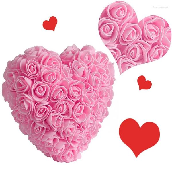 Fiori decorativi rose love peam schiuma 18 cm simulazione eterna fiore cuore letto da letto dono decorazione di regali di mamma di San Valentino