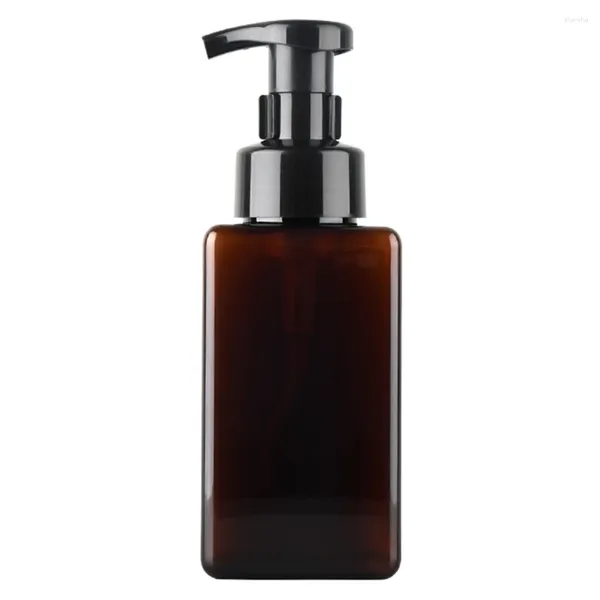 Garrafas de armazenamento dispensador de sabão espumante 450ml (15 onças) garrafa de bomba recarregável para lavagem corporal de shampoo líquido
