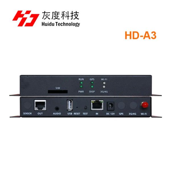 Kit Huidu Hda3 HD A3 mit WiFi Port Asynchronization Full Color LED -Grafikkarte Huidu A3 für LED -LED -Bildschirm im Innenraum