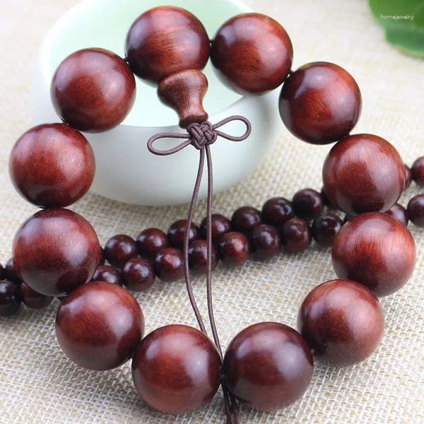 Strand Factory por atacado Zâmbia Red Sandalwood Bracelet20Black e Red108Buddha Molduras artesão de alta densidade homens submersos