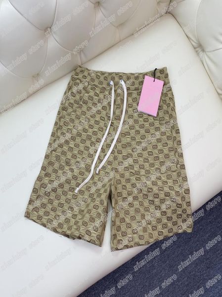 22SS Domande da uomo Shorts Designer Pantaloni Jacquard Essiction Extate Frump Summer Men Pant Pantal Casual Latte Casualità Cantaloni Giallo Xinx5251527