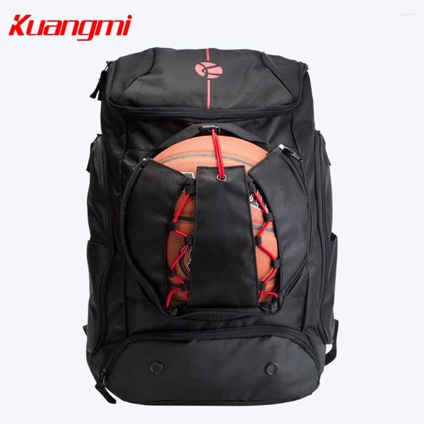 Day Packs Kuangmi Basketball Football Bag 42 L 30 sacolas Treinando mochila de mochila para homens e adolescentes