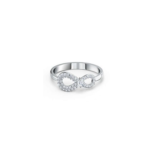 Pescoço para mulher Swarovskis Jewelry Edition Eternal Love Ring Feminino Elemento de andorinha Crystal Infinite Love Food Ring
