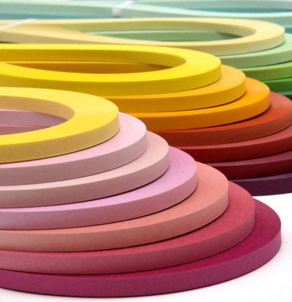 Tiras de papel artesanal de 5 mm Quilling misto de origami diy ferramentas de arte feita à mão, suprimentos de decoração de festa de arte decoração de decoração de decoração8589334