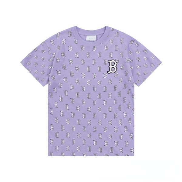 T-shirt di ricamo a stampa completa di NY casual magliette sportive piccole etichette piccole lettere a maniche corte top da baseball da baseball uomini e donne con la stessa maglietta casual sciolta in lj20 LJ20