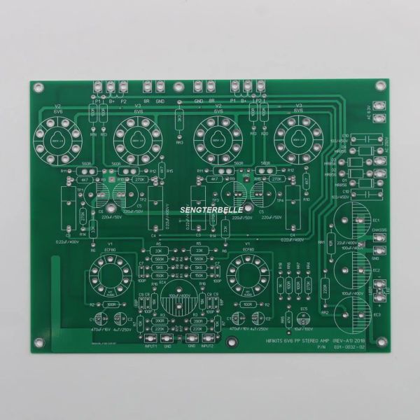 Amplificatore 1pc Hifi 6v6 + ECF80 Stereo Pushpull Amplificatore Scheda Amplifica