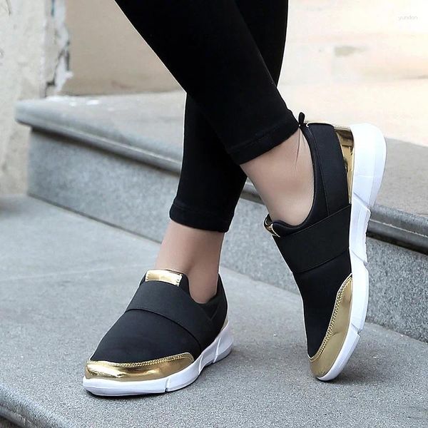 Fitness Shoes Lady Vulcanized Woman 2024 Модная лоскутная одежда для женщин дышащие растягивающие ткани женская обувь с круглой ногой плюс размер