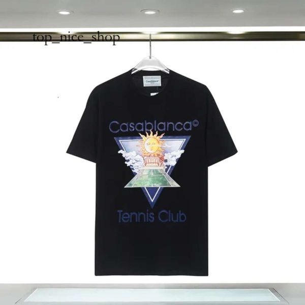 Casa Shirt Men Designer Thirts Spring Summer Nuovo stile Starry Short Short Managlie T-shirt Tennis US Size S-XXL 8504