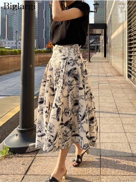 Vestidos de trabalho verão 2 conjunto de duas peças Mulheres de manga curta Modis casual ladies Bloups Floral PRIMENT FLORAL MULHER PLUSLED MIDI PLUSTO MIDI