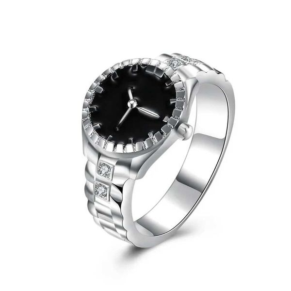 Orologi da polso 925 cristalli in argento sterling anelli regalo di Natale per donna signora come stile adorabile matrimonio grazioso stile classico gioielli H240504