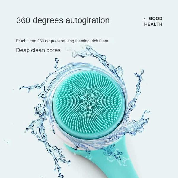 Banyo Araçları Aksesuarlar Silikon Vücut İnatçı Elektrikli Duş Fırçası Kablosuz USB Şarj Banyo Temizleme Silikon Seri Masaj Ayak Çıkarma Q2404301