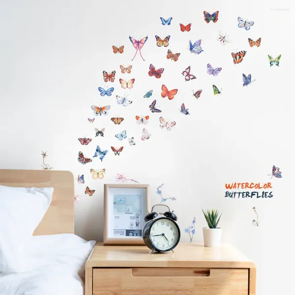 Наклейки на стенах 1pc Butterfly Xpress Living Room Кухня кухня для шкафа Cup Cup Book Book Book 30cmx60cm 50n