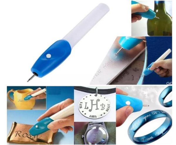 Mini Mini gravação caneta de escultura elétrica Máquina de caneta Tool de jóias de jóias de aço de aço Kit1499843