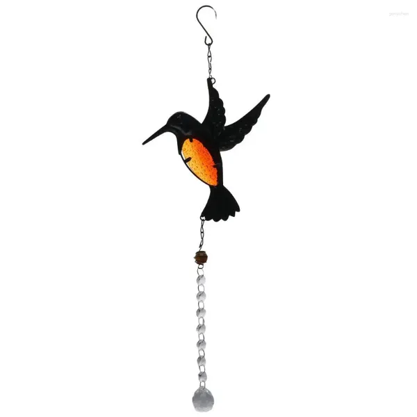 Figurine decorative Cristalli appesi Hummingbird Sun Catcher sfumature solari Ornament Decorazione del lampadario tira la finestra a catena leggera