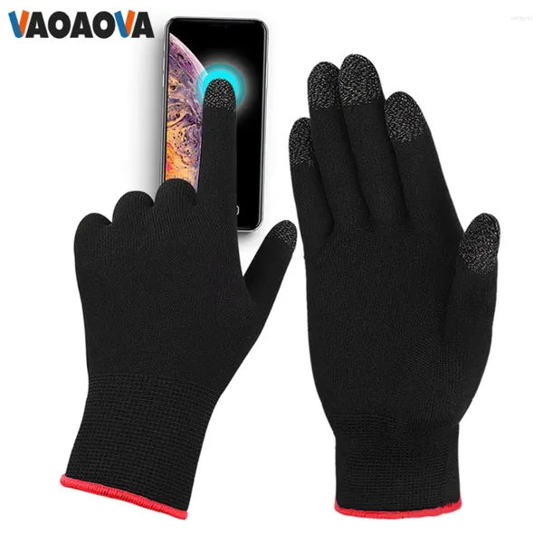 Luvas de ciclismo 1Pair Winter Toup Touch Screen Screen Game Controller para PUBG Sweat Proof Non Scratch Sensive Mobile Thumb Sleeve Nylon