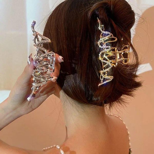 Clip per capelli Fashion Metal Geometric Claw Crab Hairpins Cross Barrettes Women Girls Clip Accesso coreano