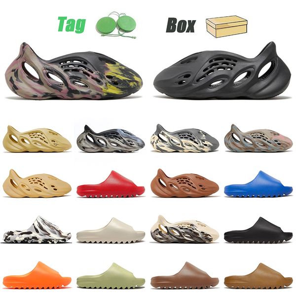 Foam Runners Designer Sandals Yeezy Slides Granite Desert Sand Onyx MX Cinder Carbon Sulfur Moon Grey Ochre Slippers【code ：L】Cloud Runner Sliders