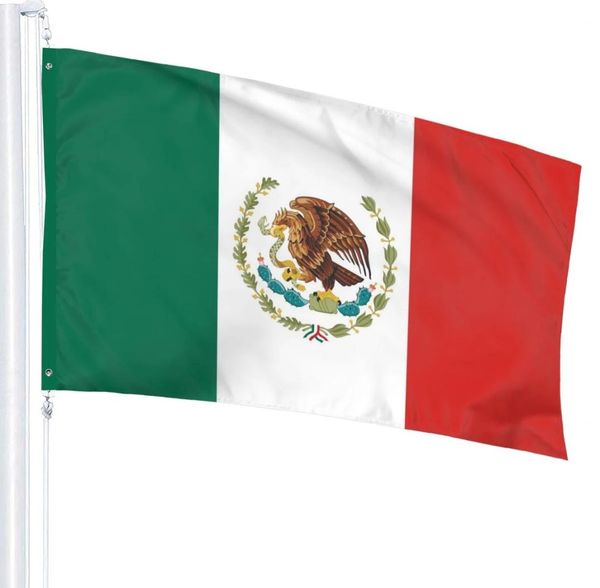 DHL MX Mex mexicanos bandeira mexicana do México fábrica direta inteira pronta para enviar 3x5 fts 90x150cm cpa32942692868