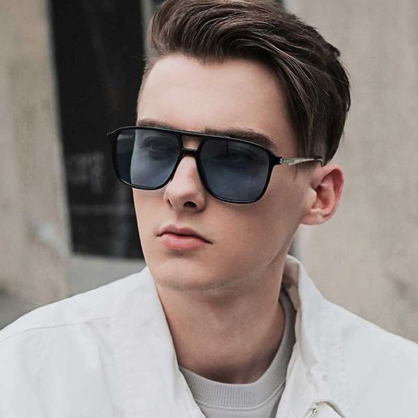 Roupai Sunglasses Men 2020 Polarized Fashion UV400 Дизайнер брендов высококачественный вождение мужские бокалы классический квадратный черный 222Z