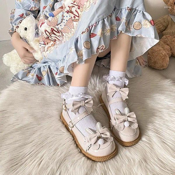 Scarpe casual Donne 2024 Uniforme giapponese JK Lolita Little Leather Student Cute Platform Platform Platform Anime Kawaii