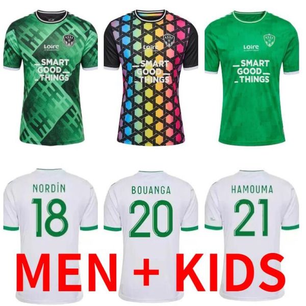 23 24 AS SAINTS-ETENNE Maglie da calcio 2023 2024 Etienne Maillot de Foot Asse Khazri Aouchiche Bouanga Hamouma Youssouf Abi Camara Kit per bambini 2477