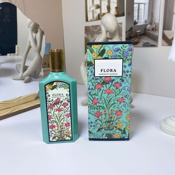 2024 Marca de estoque Flora Perfumes para mulheres Colônia 100ml Mulher Sexy Fragrância Perfumes Spray EDP Parfums Royal Essence Casamento Perfume Fast Ship Wholesale