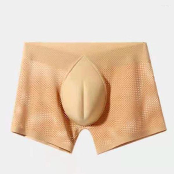 Underpants Men Trunks Sissy che modella la biancheria intima che nasconde Gaff Crossdresser Transgender Vagina Boxer a vagina mesh Maglietta