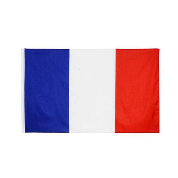 Banner Flags 50pcs 90x150 cm Flag France Polyester Stampato europeo con 2 annegelli in ottone per impiccare la nazionale francese e gli striscioni Dro Dhh4n