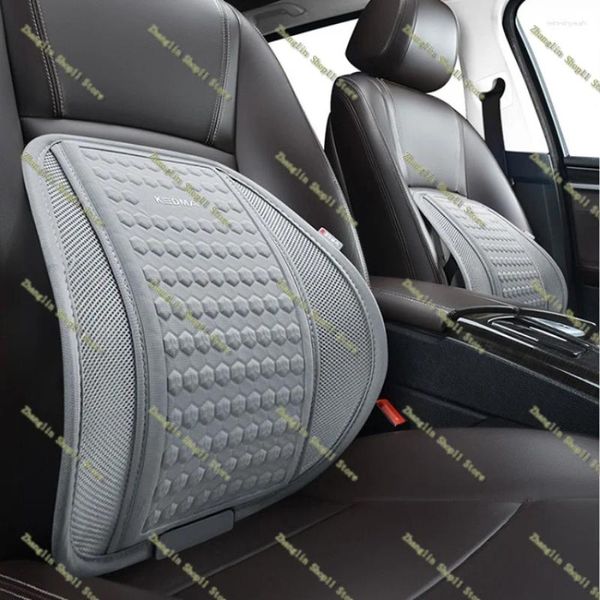 Capas de assento de carro Cadeira de escritório Massagem Suporte lombar Mesh Mesh Ventilate almofada para motorista