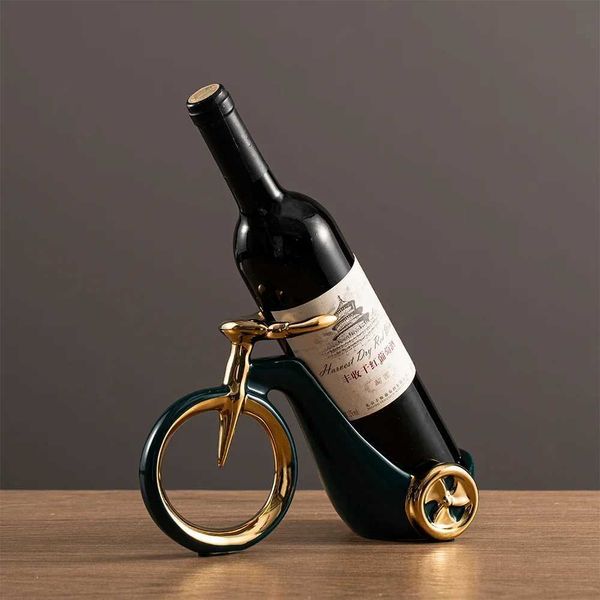 Oggetti decorativi Figurine Bronzer Highlighters Luxury Ceramic Bicycle Wine Glass Design Design Office Armadie