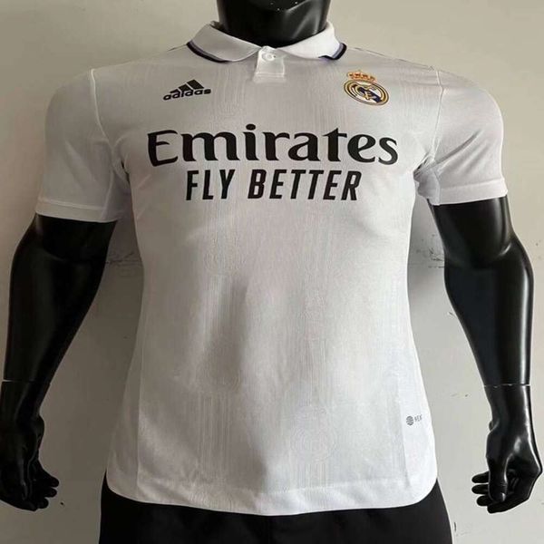 Maglie da calcio a casa 22-23 Real Madrid Away Edition's Edition Slim Fit Slim Fit N. 7 Ronaldo 4 Ramos New