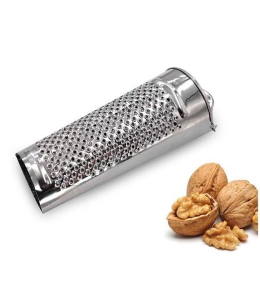 Nutmeg manuale Mills Grinder Grater in acciaio inossidabile mini formaggio al limone aglio zenzero citrus cioccolato cinnamon grattugiato polvere kitche2678157