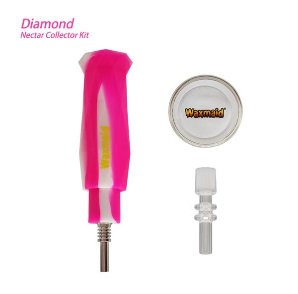 Accessori per fumo al dettaglio Waxmaid Kit da collezione a forma di diamante Mini piattaforme petrolifere con bel pacchetto regalo6308901