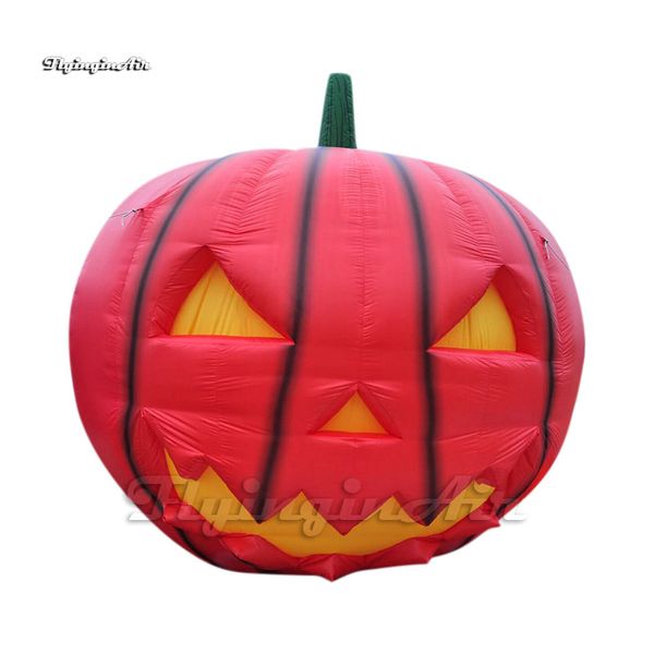 Großhandel riesige aufblasbare Kürbiskopf Halloween Monster Ballon Lighting Air Blowd Pumpkin Ghost für Party Dekoration