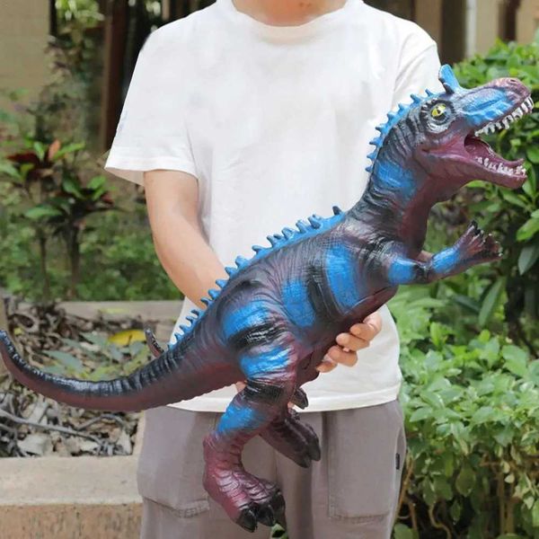 Outros brinquedos 31-37cm Modelo de dinossauro Toy Tyrannosaurus rex Brachiosaurus Jurassic Park Soft Puppet Shark Dinosaur World Childrens Toyl240502