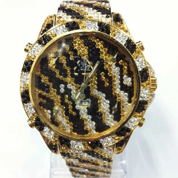 Designer orologio meccanico automatico di lusso jkco ceco leopardo oro oro a stella non mainstream hip hop società orologi per uomo movimento