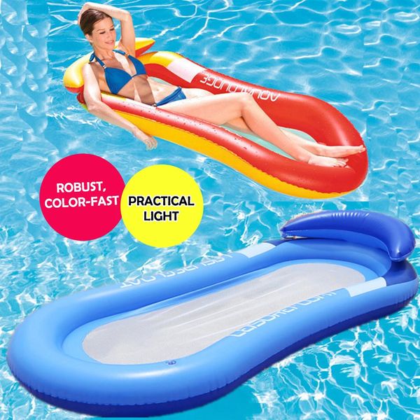 Materassi gonfiabili sedie da salotto galleggiante per amaca Accessori per piscina Acqua Sport Portable Beach Summer Party Toy 240506