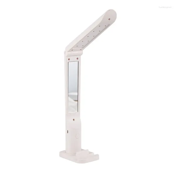 Lampade da tavolo LED scrivania Protezione per l'occhio Lettura Luci pieghevoli Contatta il letto camera da letto con ricarica e collegamento