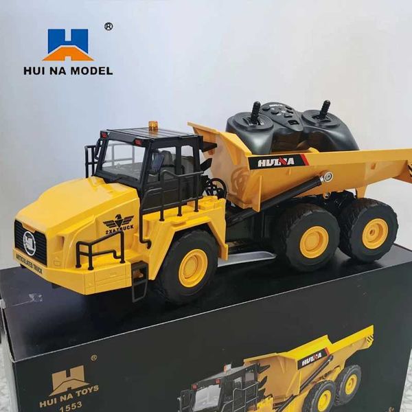 Auto elettrica/RC 2023 Nuovi giocattoli per auto RC Huina 1553 RC Truck Cars Remote Control Veicolo Radio Controllo Macchina per bambini Toys da 6 a 10 anni T240506