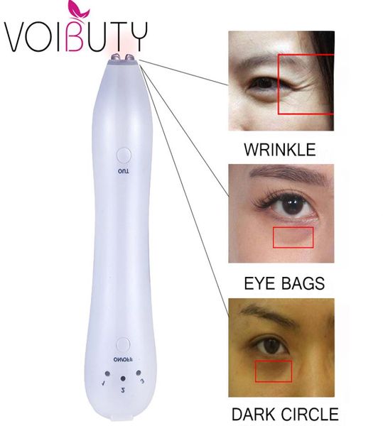 RF -Funkfrequenz -Augen aufladbare Vibrator -Augenmassage Antiagging Wrinkle Dark Circle Remover Gesichts Schönheitsmaschine 9403916