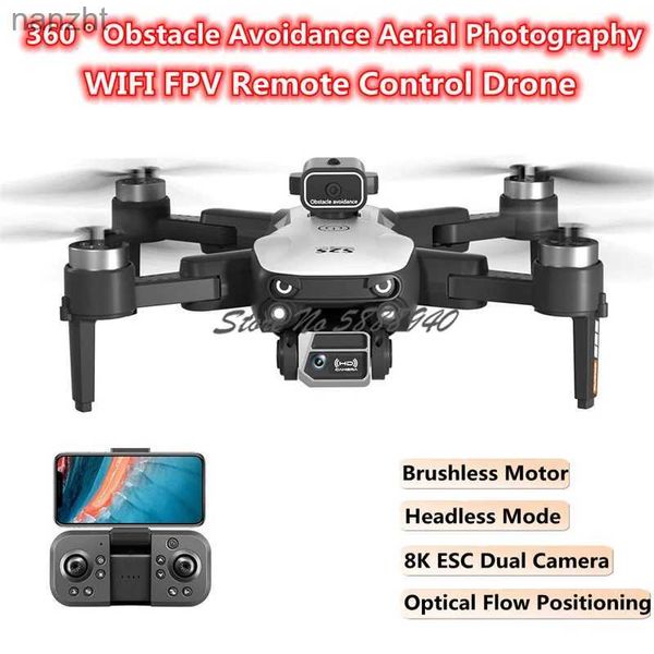 Drone WiFi FPV 8K Havacılık Fotoğrafçılık Radyo Kontrolü Dört Helikopter 2.4G 360 Engel kaçınma rotası planlama fırçasız motor rc drone oyuncakları wx