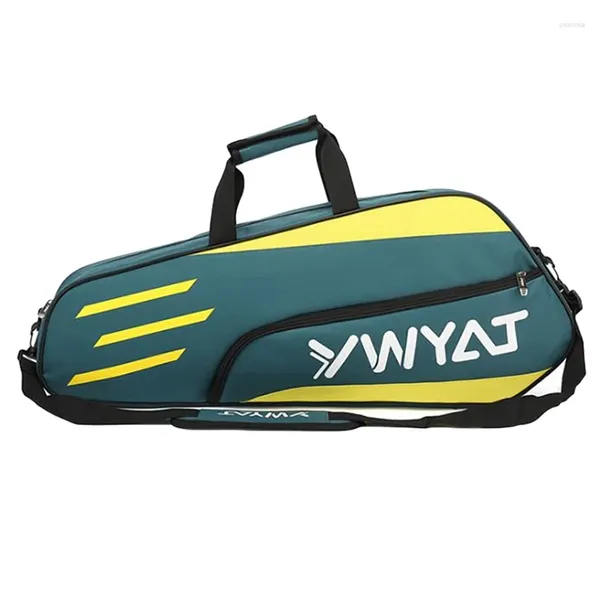 Pacote diurno ywyat badminton bolsa esportiva externa treinamento saco de raquete de fitness backpack de raqueta à prova d'água de grande capacidade