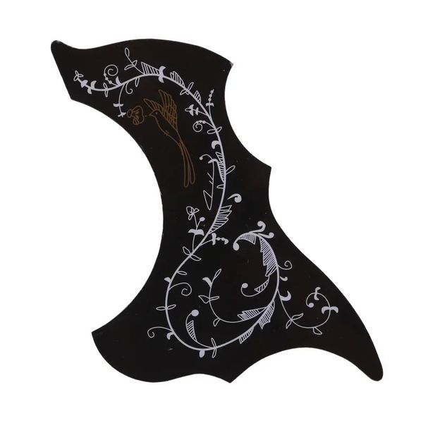 1pc Folk professionale Punteggio acustico Pickguard Top Comma Adesivo per la guardia per autoadesivi per accessori per chitarra acustica