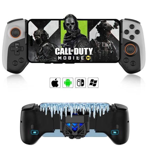 MICE MONEFIC GAMING Controller com RGB Cooler para iPhone/Android/PC/Switch/Apple Arcade MFI Games com chaves personalizadas turbo