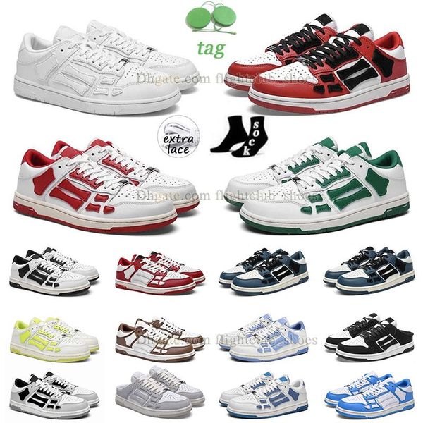 Original Designer Schuh Luxus Nylon Knochenschuhe Leder Skateboard Casual Schuhe Blau Run Schuh Schwarze Freizeitschuhe Grüne Royal Chaussures Plattform Sneakers Trainer